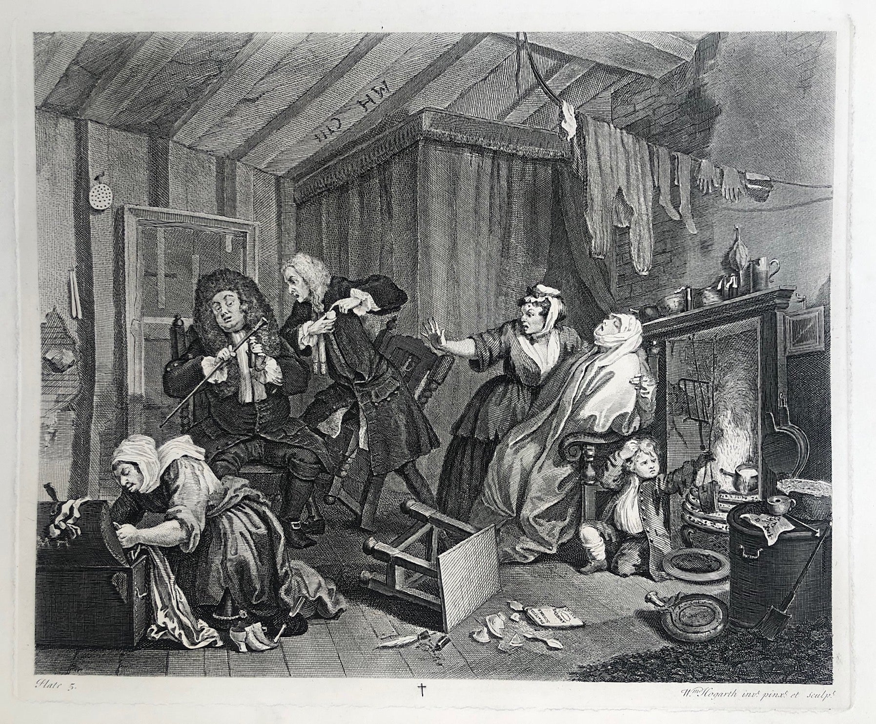 De vooruitgang van een hoer door William Hogarth