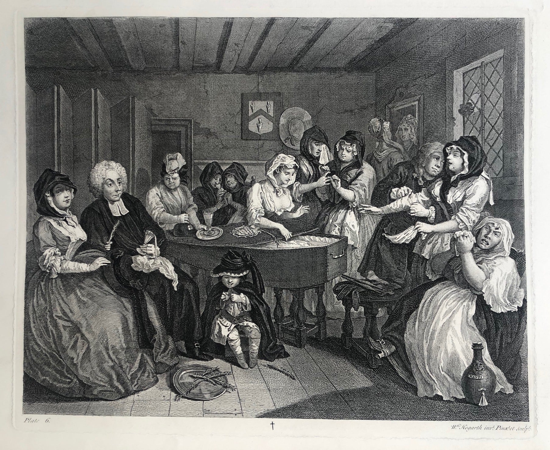 De vooruitgang van een hoer door William Hogarth