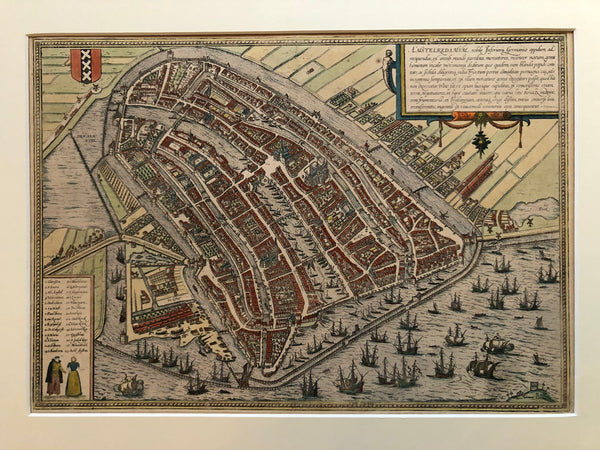 amsterdam, braun, map, kaart, old map, oude kaart amsterdam, gravure, amstelredamum, plan, townplan, antique